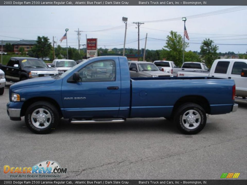 2003 Dodge Ram 2500 Laramie Regular Cab Atlantic Blue Pearl / Dark Slate Gray Photo #2