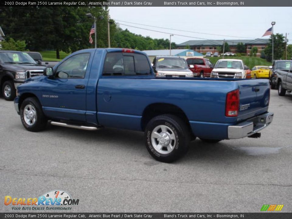 2003 Dodge Ram 2500 Laramie Regular Cab Atlantic Blue Pearl / Dark Slate Gray Photo #3