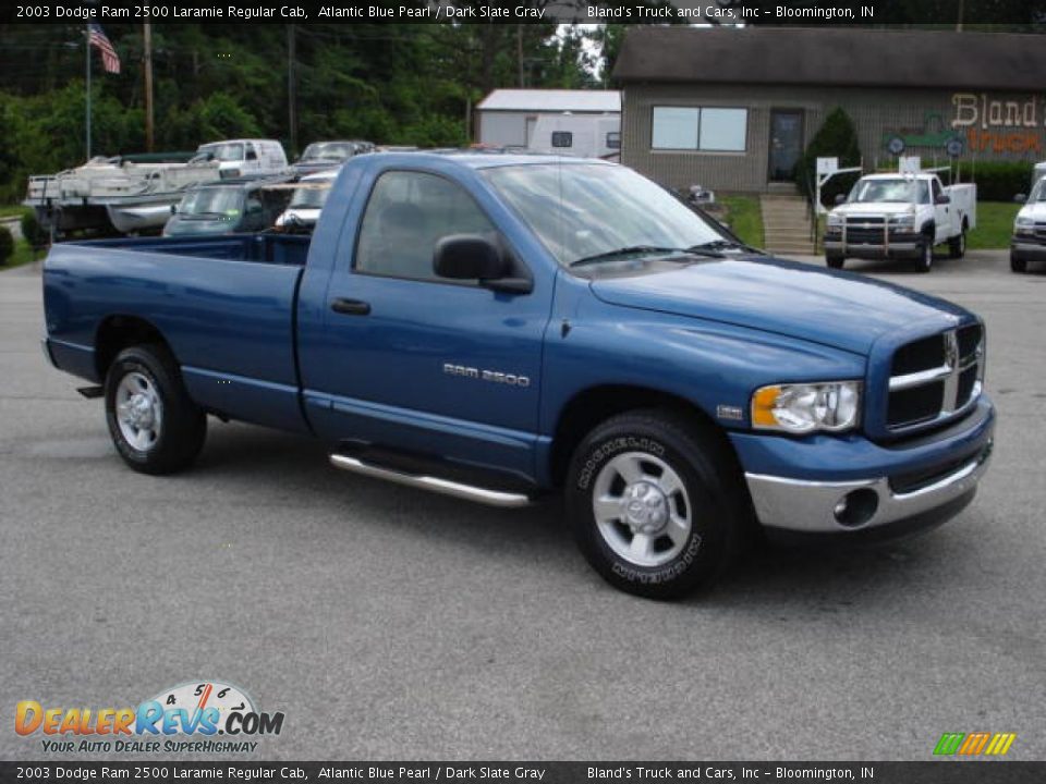 2003 Dodge Ram 2500 Laramie Regular Cab Atlantic Blue Pearl / Dark Slate Gray Photo #4