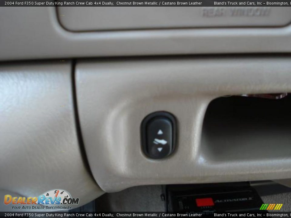 2004 Ford F350 Super Duty King Ranch Crew Cab 4x4 Dually Chestnut Brown Metallic / Castano Brown Leather Photo #24