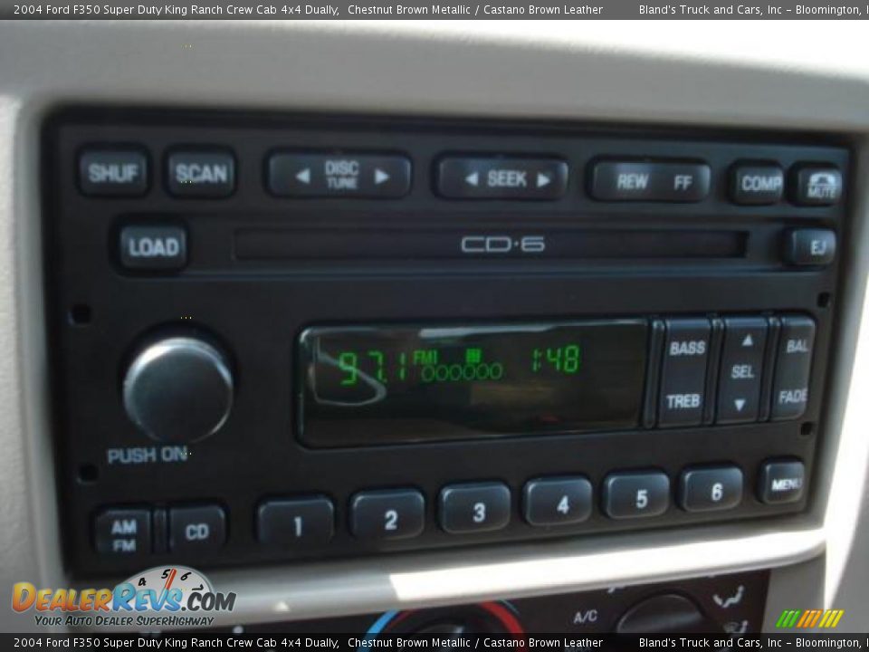 2004 Ford F350 Super Duty King Ranch Crew Cab 4x4 Dually Chestnut Brown Metallic / Castano Brown Leather Photo #25