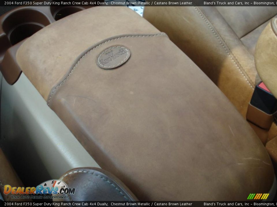 2004 Ford F350 Super Duty King Ranch Crew Cab 4x4 Dually Chestnut Brown Metallic / Castano Brown Leather Photo #28