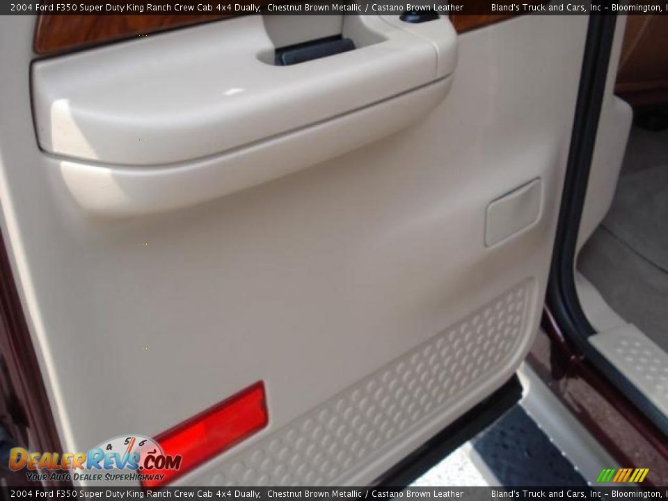 2004 Ford F350 Super Duty King Ranch Crew Cab 4x4 Dually Chestnut Brown Metallic / Castano Brown Leather Photo #30