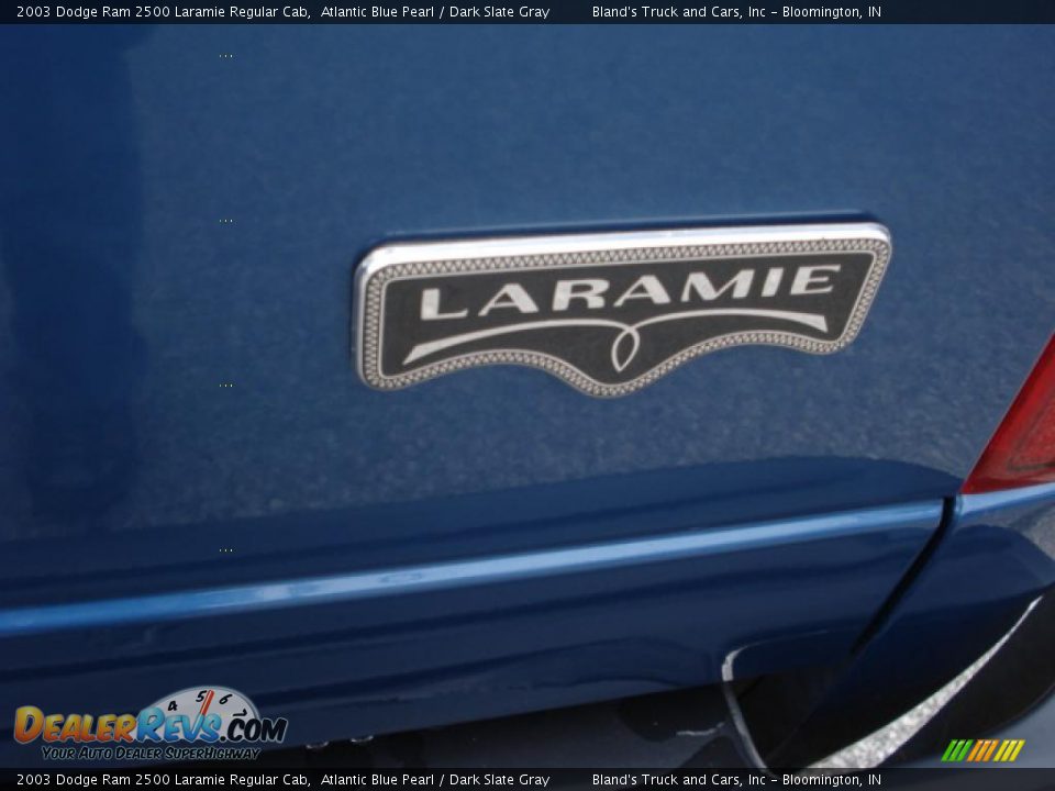 2003 Dodge Ram 2500 Laramie Regular Cab Atlantic Blue Pearl / Dark Slate Gray Photo #11
