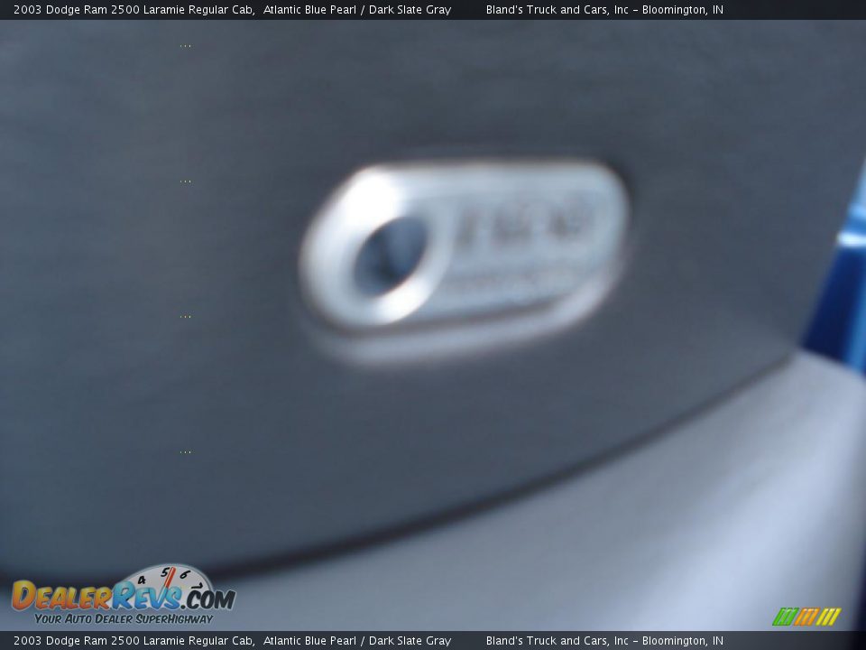 2003 Dodge Ram 2500 Laramie Regular Cab Atlantic Blue Pearl / Dark Slate Gray Photo #18