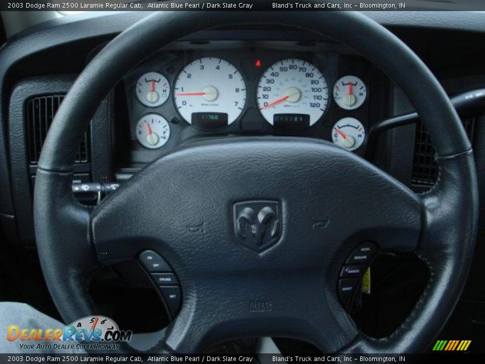 2003 Dodge Ram 2500 Laramie Regular Cab Atlantic Blue Pearl / Dark Slate Gray Photo #21