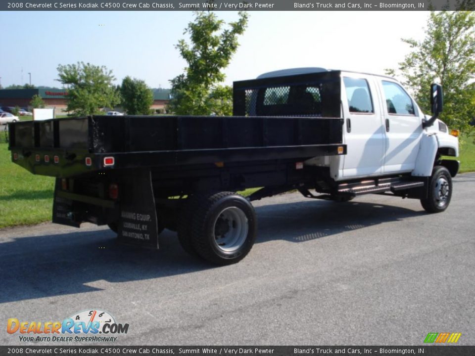 2008 Chevrolet C Series Kodiak C4500 Crew Cab Chassis Summit White / Very Dark Pewter Photo #2