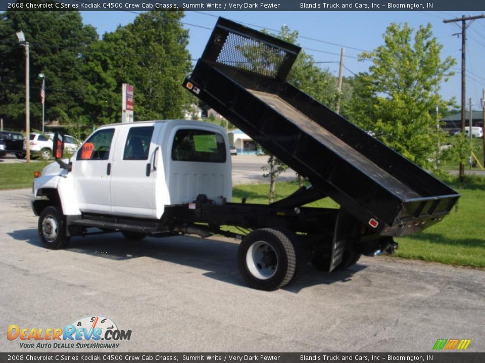 2008 Chevrolet C Series Kodiak C4500 Crew Cab Chassis Summit White / Very Dark Pewter Photo #5