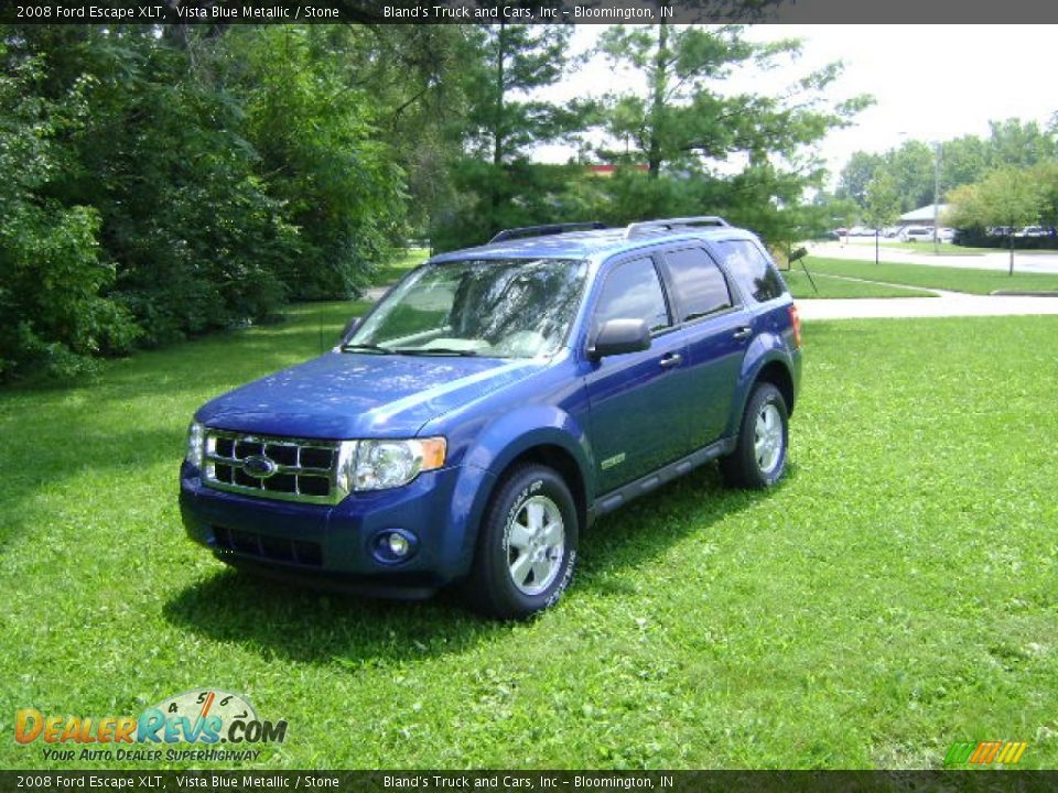 2008 Ford Escape XLT Vista Blue Metallic / Stone Photo #2