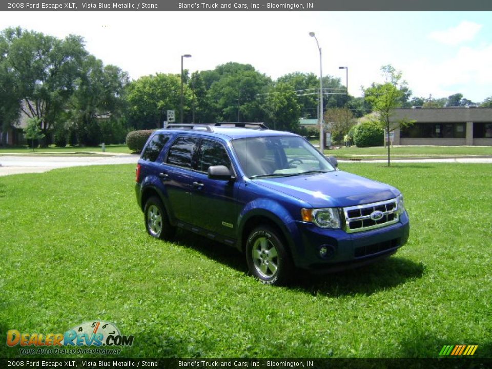 2008 Ford Escape XLT Vista Blue Metallic / Stone Photo #4