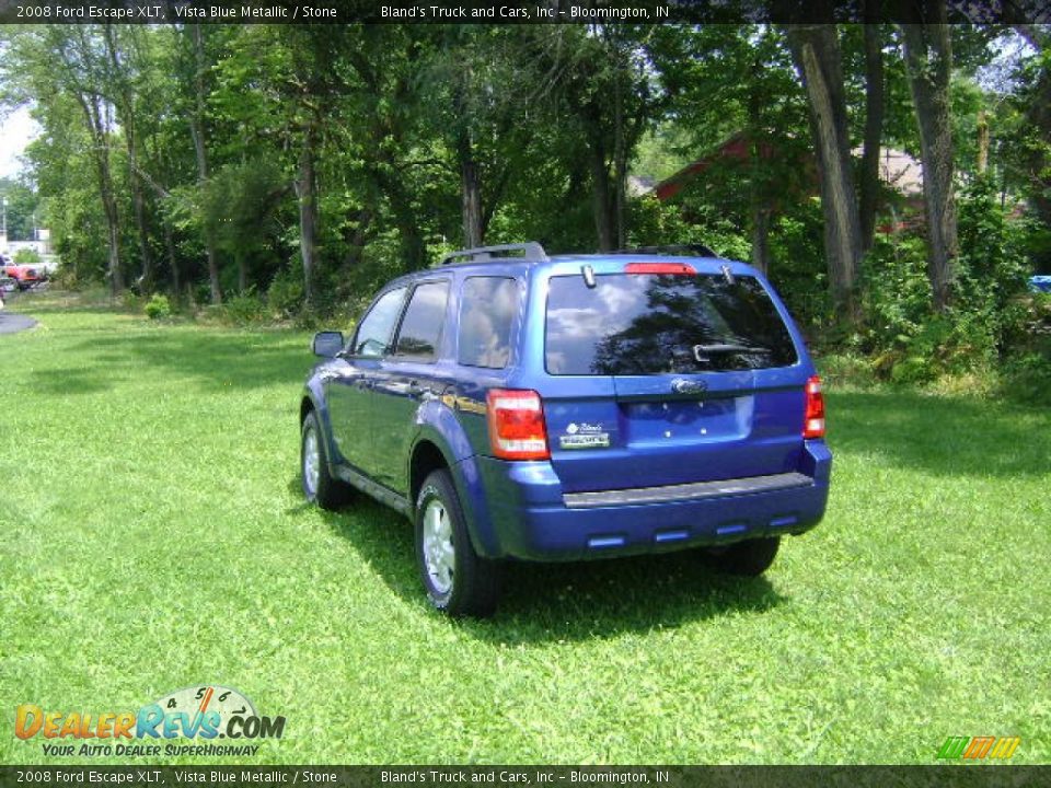 2008 Ford Escape XLT Vista Blue Metallic / Stone Photo #8