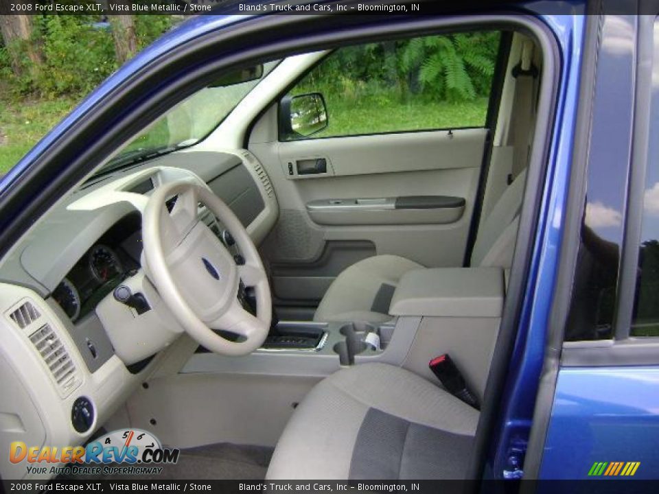 2008 Ford Escape XLT Vista Blue Metallic / Stone Photo #13