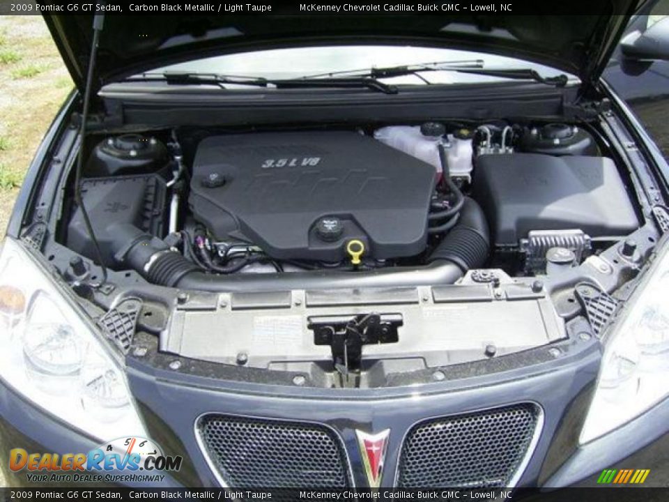 2009 Pontiac G6 GT Sedan Carbon Black Metallic / Light Taupe Photo #11