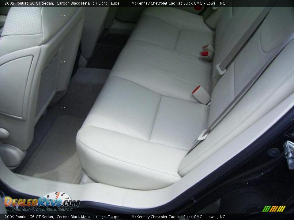2009 Pontiac G6 GT Sedan Carbon Black Metallic / Light Taupe Photo #16