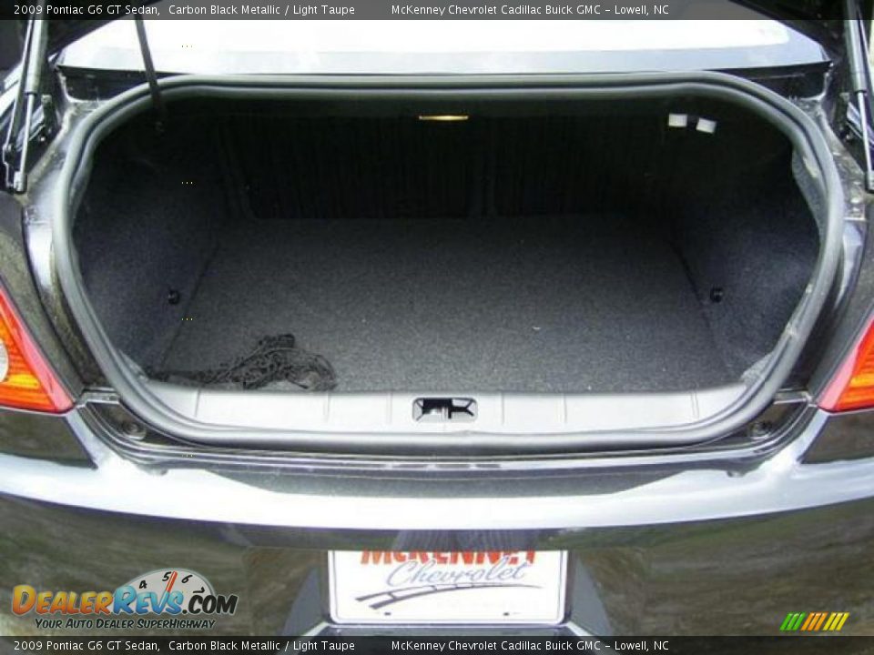 2009 Pontiac G6 GT Sedan Carbon Black Metallic / Light Taupe Photo #17