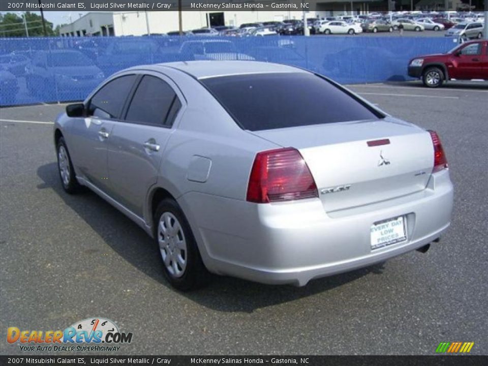 2007 Mitsubishi Galant ES Liquid Silver Metallic / Gray Photo #5