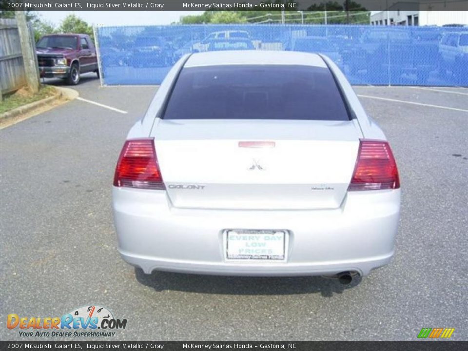 2007 Mitsubishi Galant ES Liquid Silver Metallic / Gray Photo #6