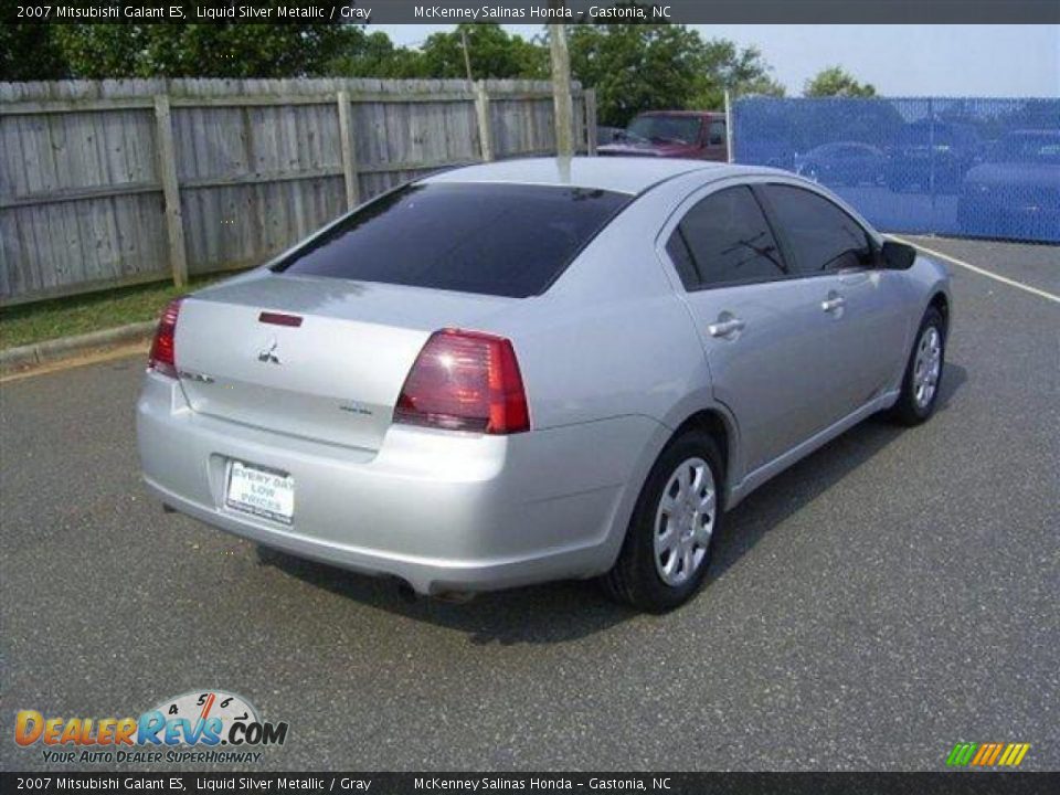 2007 Mitsubishi Galant ES Liquid Silver Metallic / Gray Photo #7