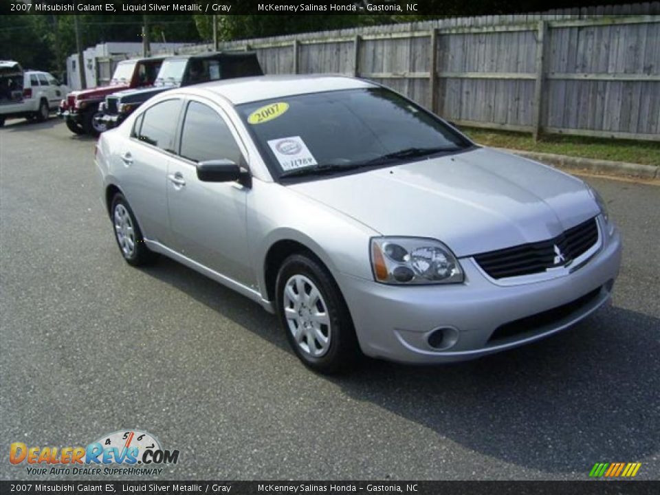 2007 Mitsubishi Galant ES Liquid Silver Metallic / Gray Photo #11