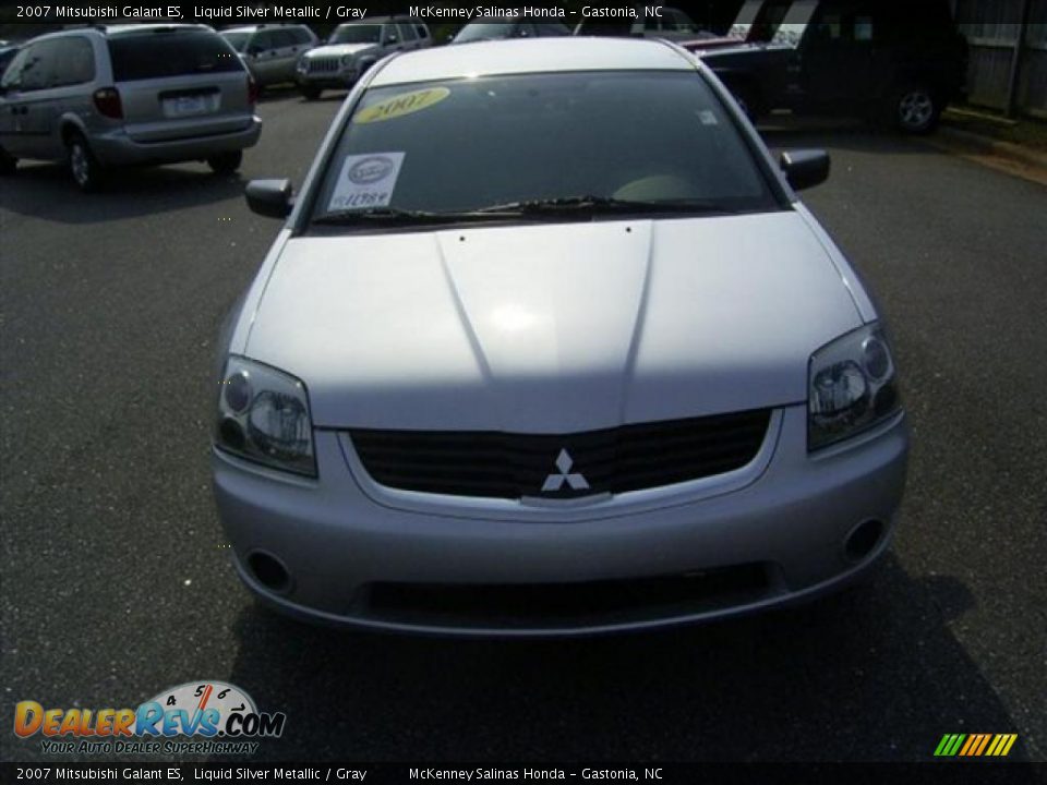 2007 Mitsubishi Galant ES Liquid Silver Metallic / Gray Photo #12