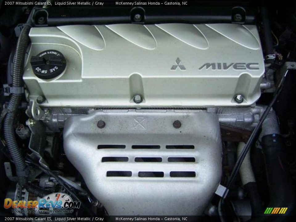 2007 Mitsubishi Galant ES Liquid Silver Metallic / Gray Photo #14