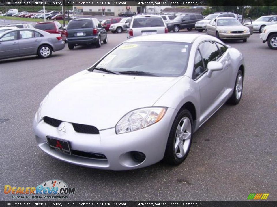 2008 Mitsubishi Eclipse GS Coupe Liquid Silver Metallic / Dark Charcoal Photo #1