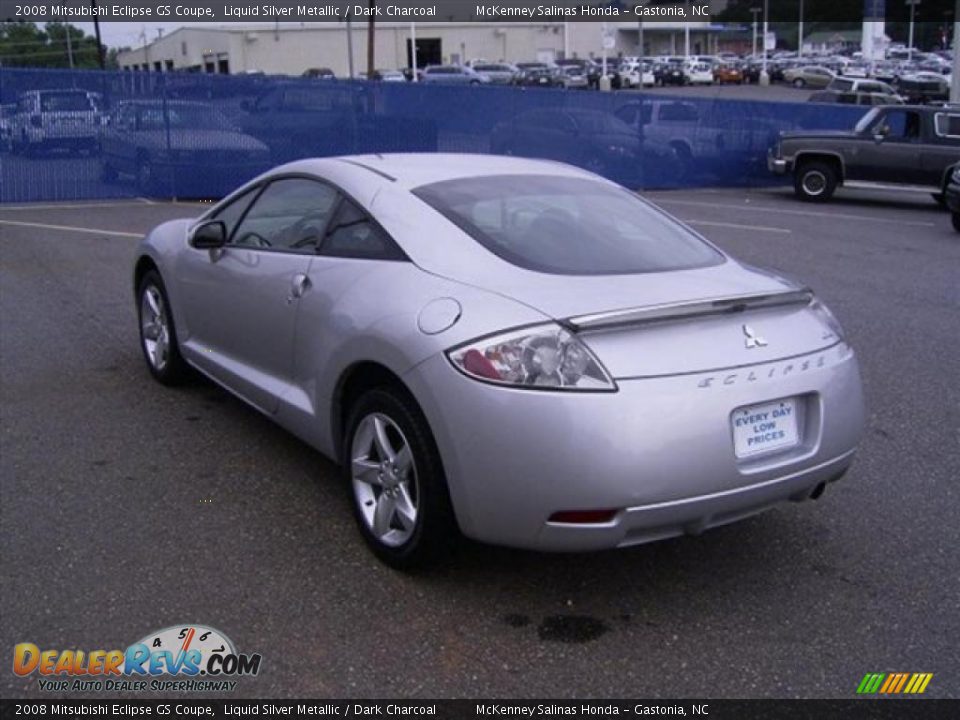 2008 Mitsubishi Eclipse GS Coupe Liquid Silver Metallic / Dark Charcoal Photo #2
