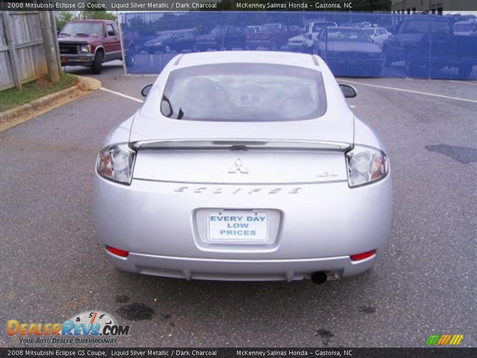 2008 Mitsubishi Eclipse GS Coupe Liquid Silver Metallic / Dark Charcoal Photo #3