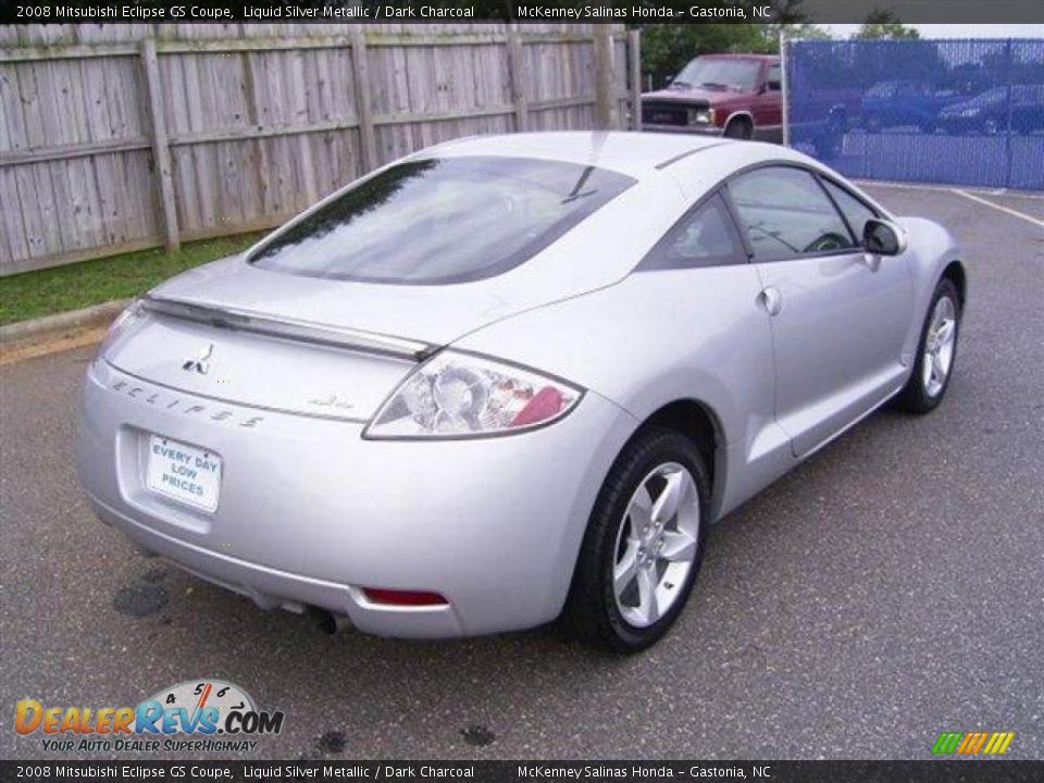 2008 Mitsubishi Eclipse GS Coupe Liquid Silver Metallic / Dark Charcoal Photo #4