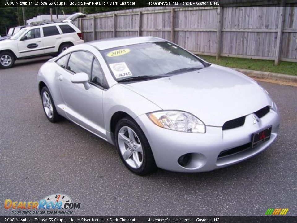 2008 Mitsubishi Eclipse GS Coupe Liquid Silver Metallic / Dark Charcoal Photo #5