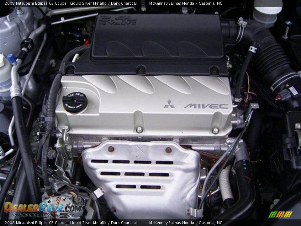2008 Mitsubishi Eclipse GS Coupe Liquid Silver Metallic / Dark Charcoal Photo #7