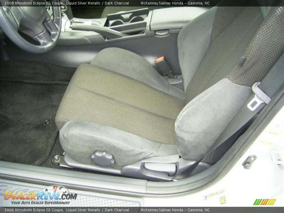 2008 Mitsubishi Eclipse GS Coupe Liquid Silver Metallic / Dark Charcoal Photo #11