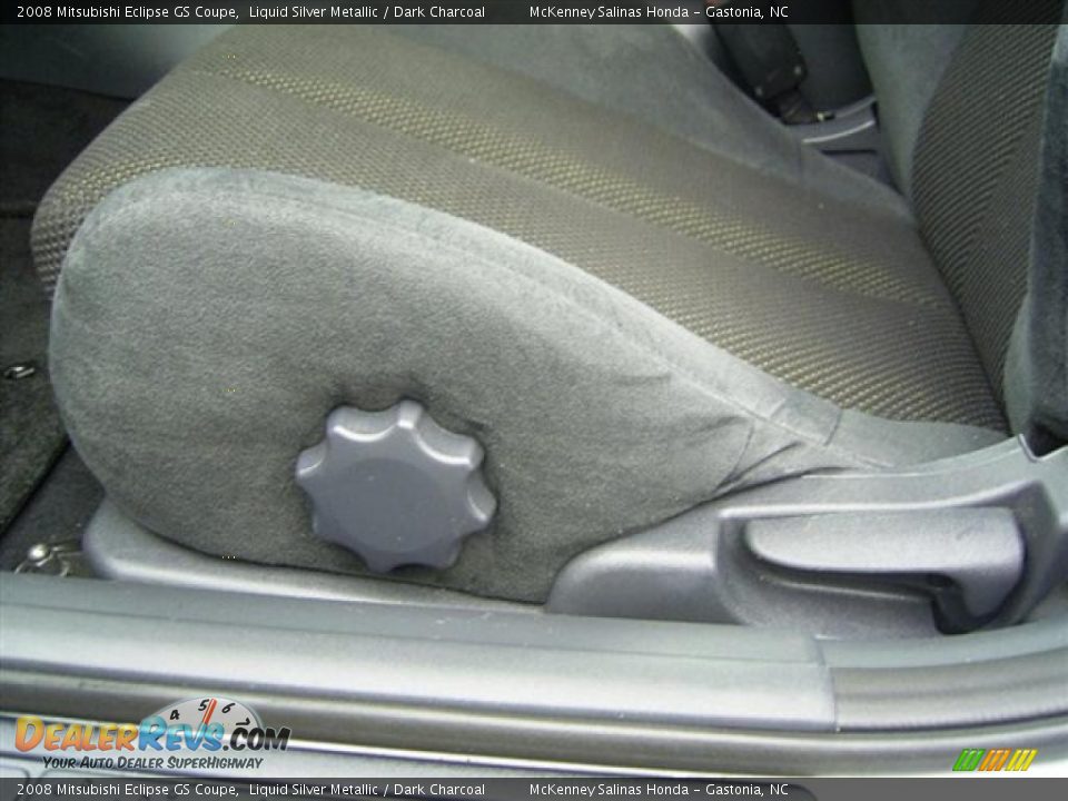2008 Mitsubishi Eclipse GS Coupe Liquid Silver Metallic / Dark Charcoal Photo #12