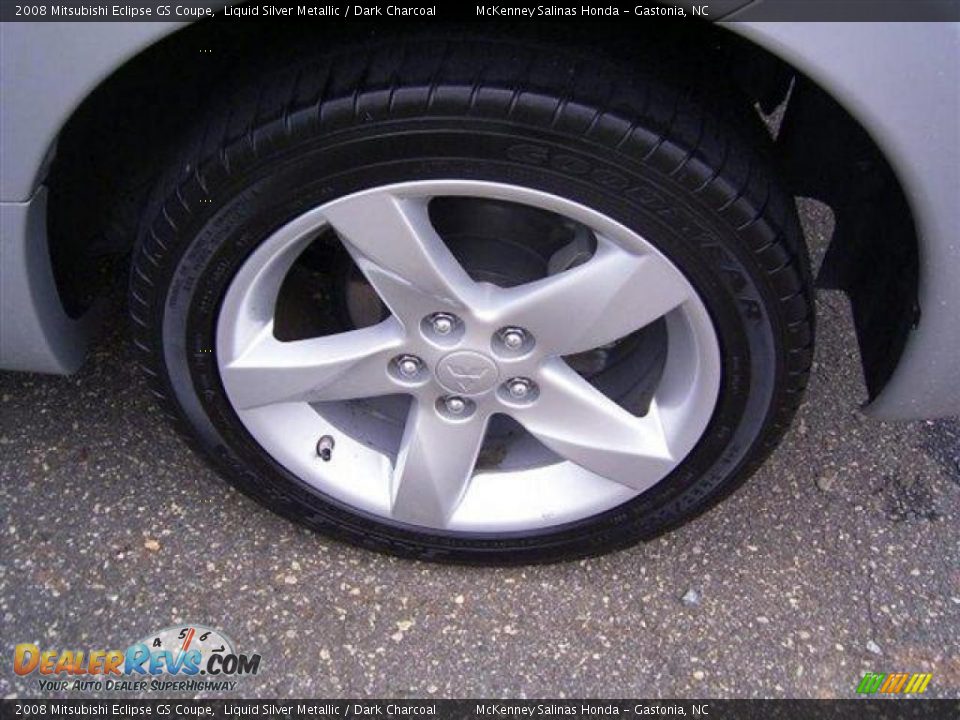 2008 Mitsubishi Eclipse GS Coupe Liquid Silver Metallic / Dark Charcoal Photo #16