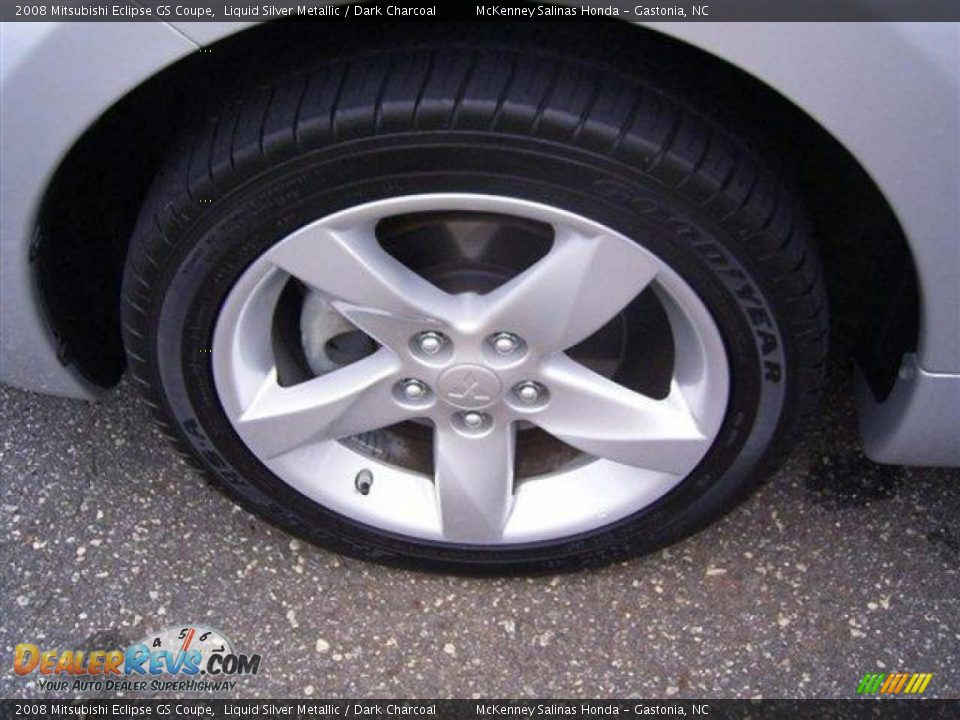 2008 Mitsubishi Eclipse GS Coupe Liquid Silver Metallic / Dark Charcoal Photo #17