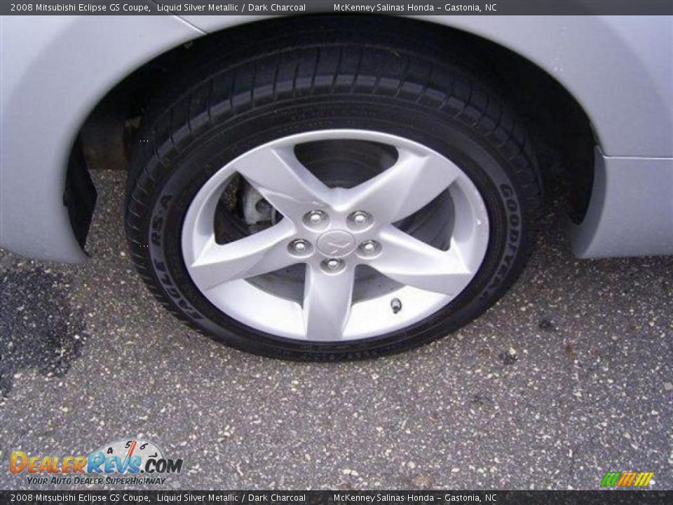 2008 Mitsubishi Eclipse GS Coupe Liquid Silver Metallic / Dark Charcoal Photo #19