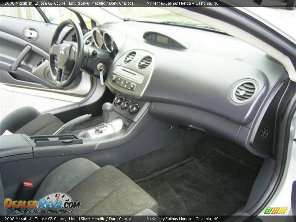 2008 Mitsubishi Eclipse GS Coupe Liquid Silver Metallic / Dark Charcoal Photo #23