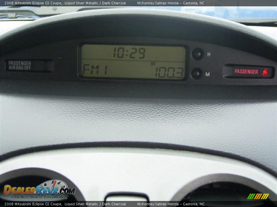 2008 Mitsubishi Eclipse GS Coupe Liquid Silver Metallic / Dark Charcoal Photo #32