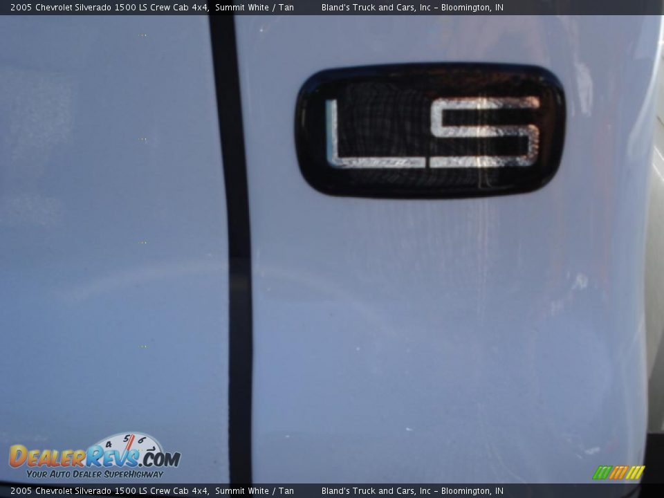 2005 Chevrolet Silverado 1500 LS Crew Cab 4x4 Summit White / Tan Photo #8