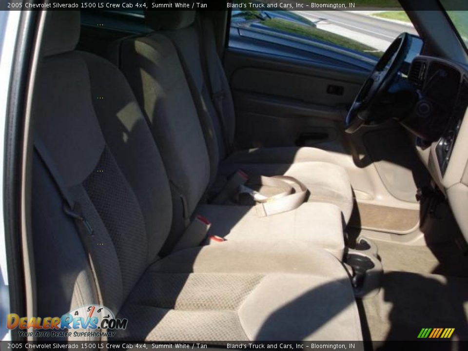 2005 Chevrolet Silverado 1500 LS Crew Cab 4x4 Summit White / Tan Photo #22