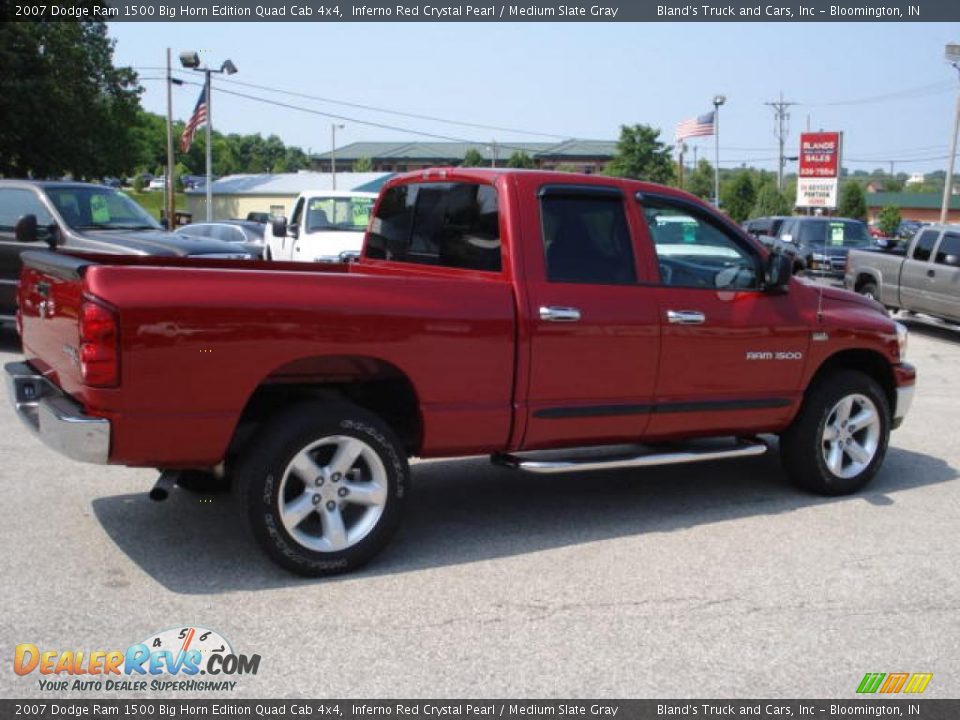 2007 Dodge Ram 1500 Big Horn Edition Quad Cab 4x4 Inferno Red Crystal Pearl / Medium Slate Gray Photo #1