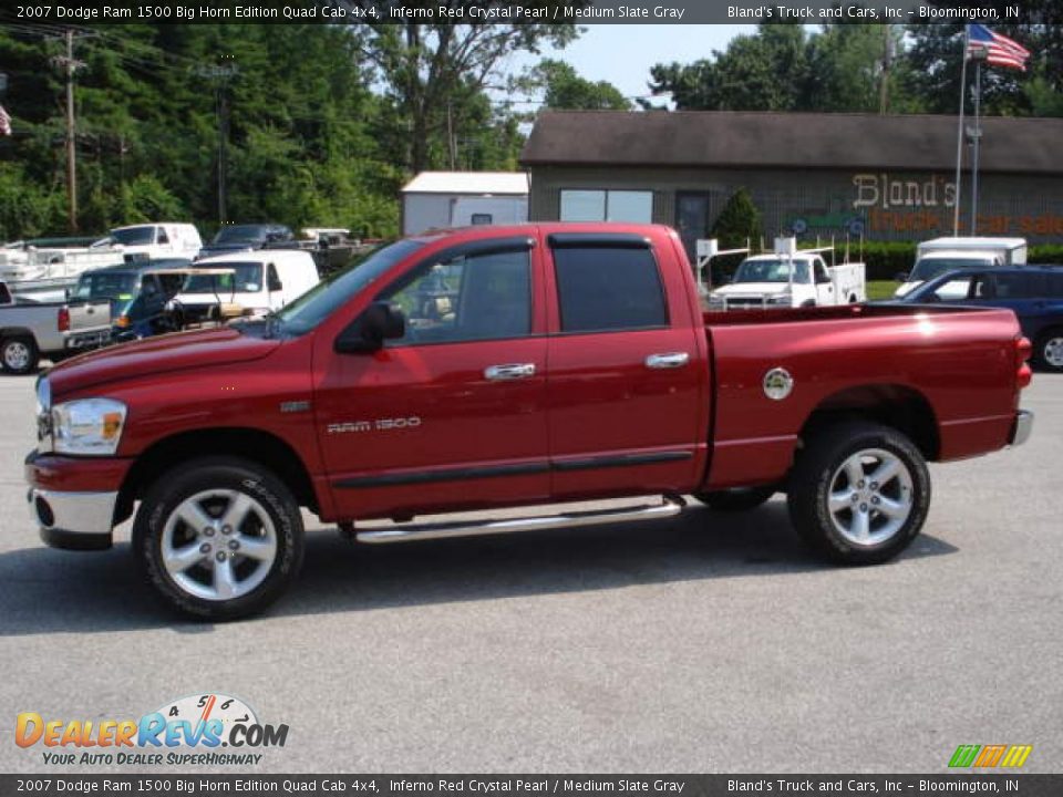 2007 Dodge Ram 1500 Big Horn Edition Quad Cab 4x4 Inferno Red Crystal Pearl / Medium Slate Gray Photo #5