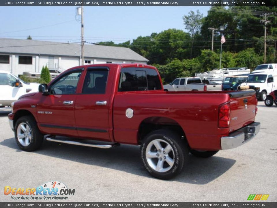 2007 Dodge Ram 1500 Big Horn Edition Quad Cab 4x4 Inferno Red Crystal Pearl / Medium Slate Gray Photo #6