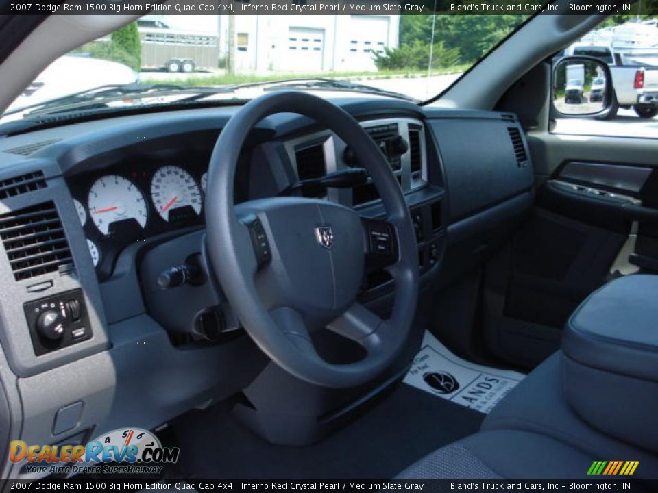 2007 Dodge Ram 1500 Big Horn Edition Quad Cab 4x4 Inferno Red Crystal Pearl / Medium Slate Gray Photo #8
