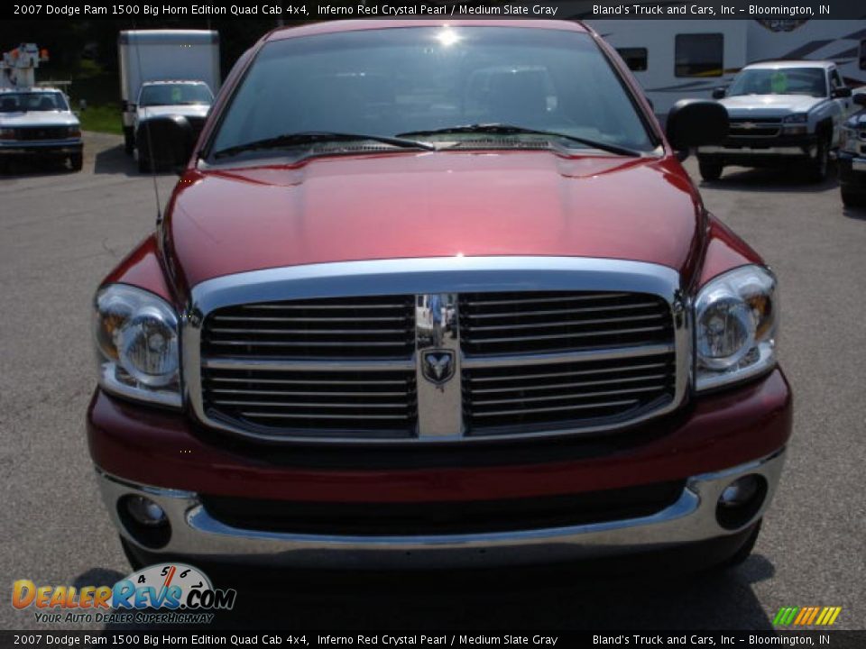 2007 Dodge Ram 1500 Big Horn Edition Quad Cab 4x4 Inferno Red Crystal Pearl / Medium Slate Gray Photo #9
