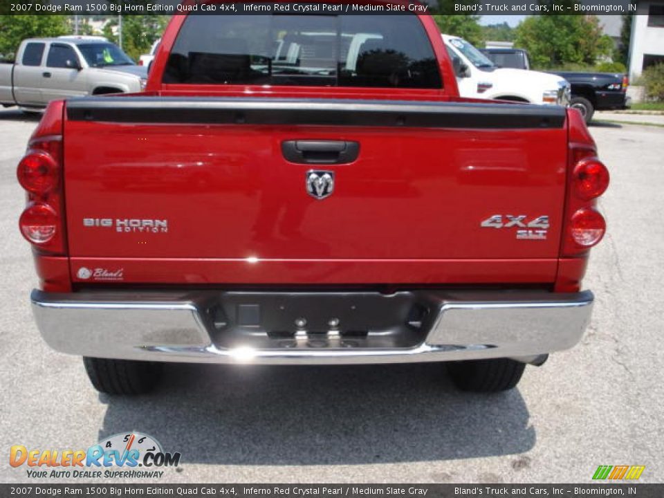 2007 Dodge Ram 1500 Big Horn Edition Quad Cab 4x4 Inferno Red Crystal Pearl / Medium Slate Gray Photo #10