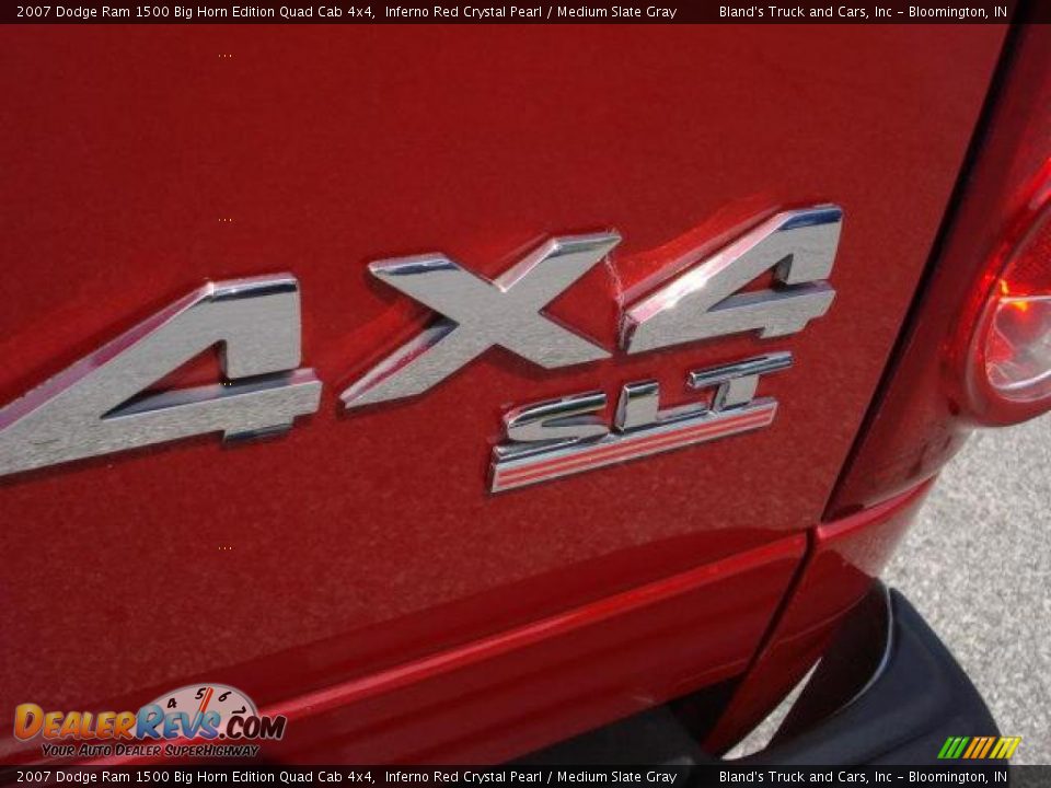 2007 Dodge Ram 1500 Big Horn Edition Quad Cab 4x4 Inferno Red Crystal Pearl / Medium Slate Gray Photo #11