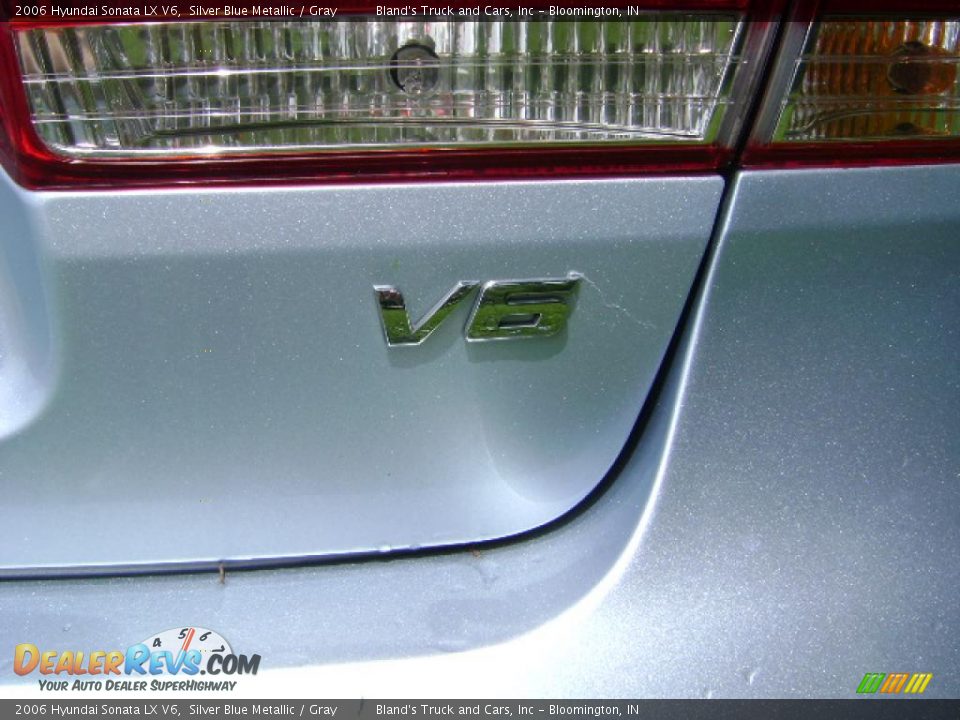 2006 Hyundai Sonata LX V6 Silver Blue Metallic / Gray Photo #7