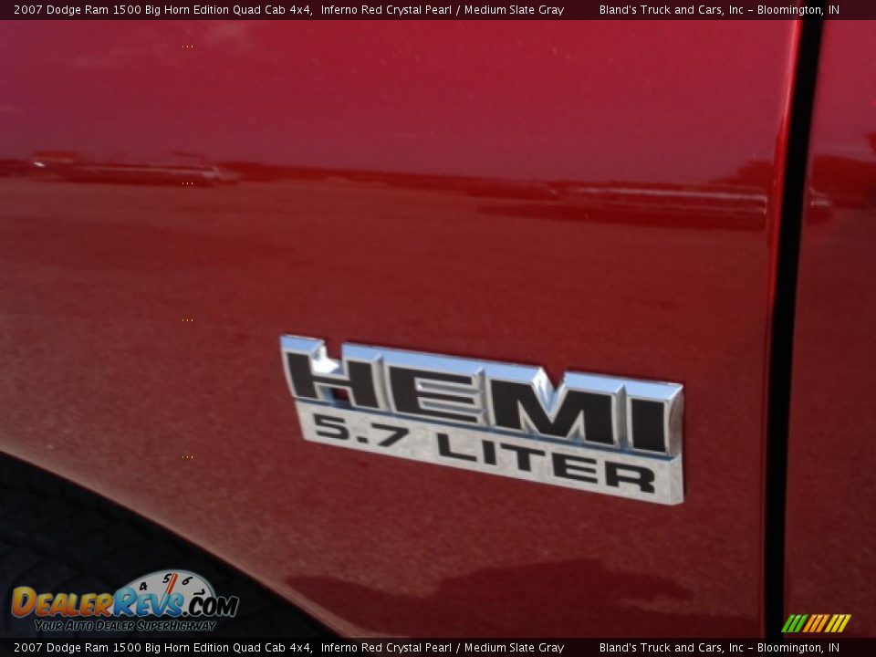 2007 Dodge Ram 1500 Big Horn Edition Quad Cab 4x4 Inferno Red Crystal Pearl / Medium Slate Gray Photo #19