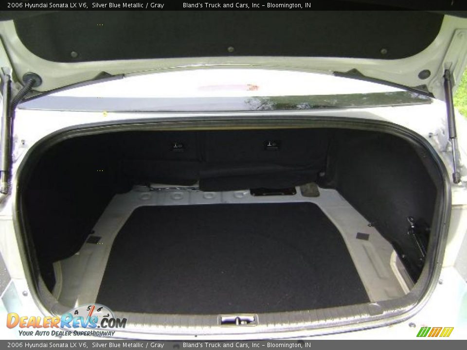 2006 Hyundai Sonata LX V6 Silver Blue Metallic / Gray Photo #11